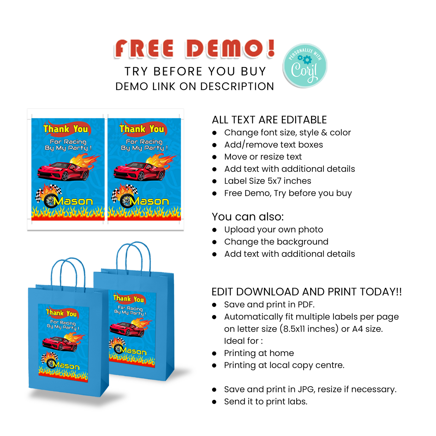 Make Your Gifts Stand Out, Impress Your Guests with Our Gift Bag Label