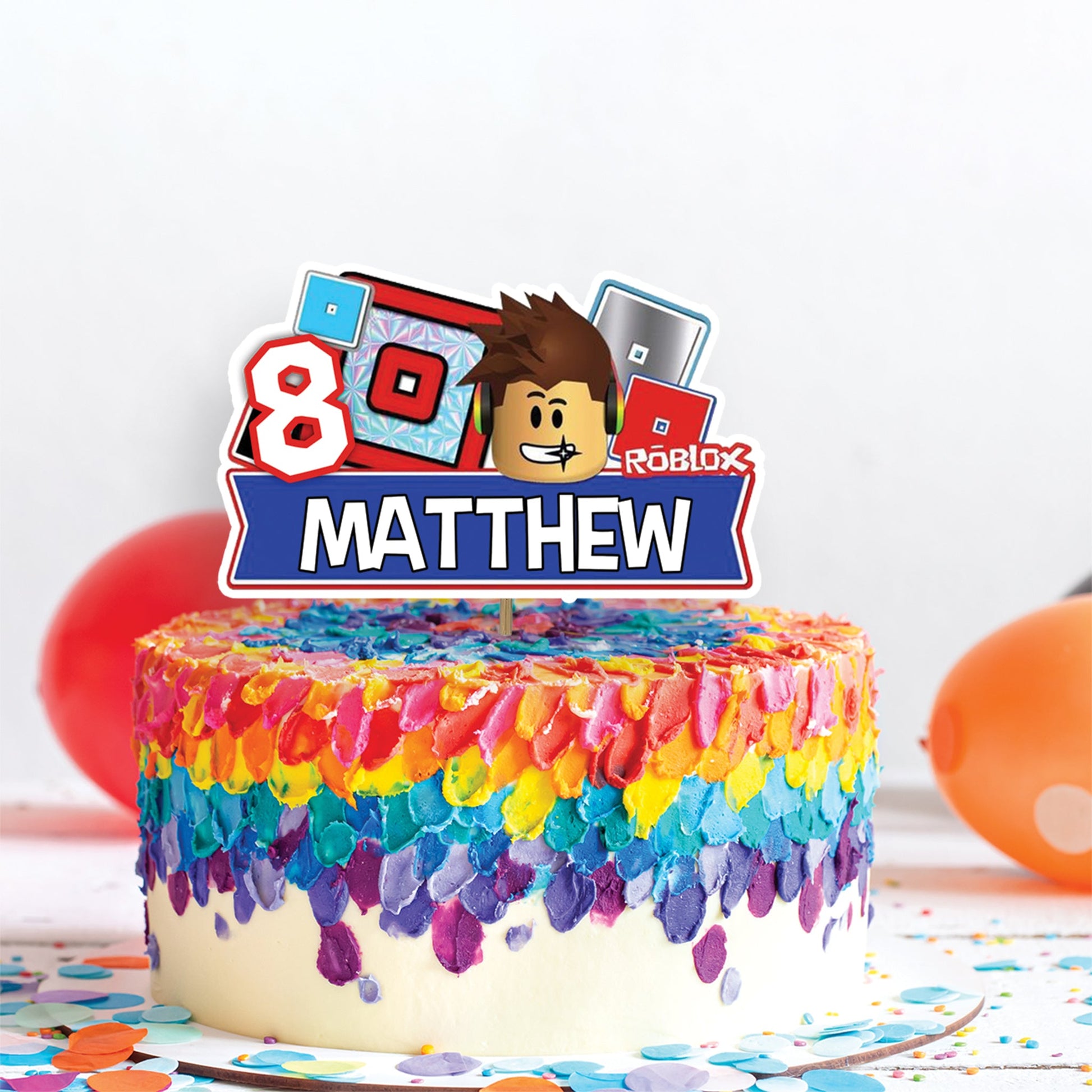 Roblox Birthday Decorations, Roblox  for Boys Party Supplies, Roblox for Girls, Roblox template, Roblox SVG