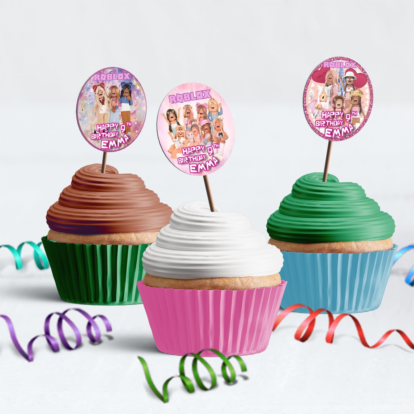 Roblox Birthday Decorations, Roblox Pink Party Supplies, Roblox for Girls, Roblox template, Roblox Girls SVG