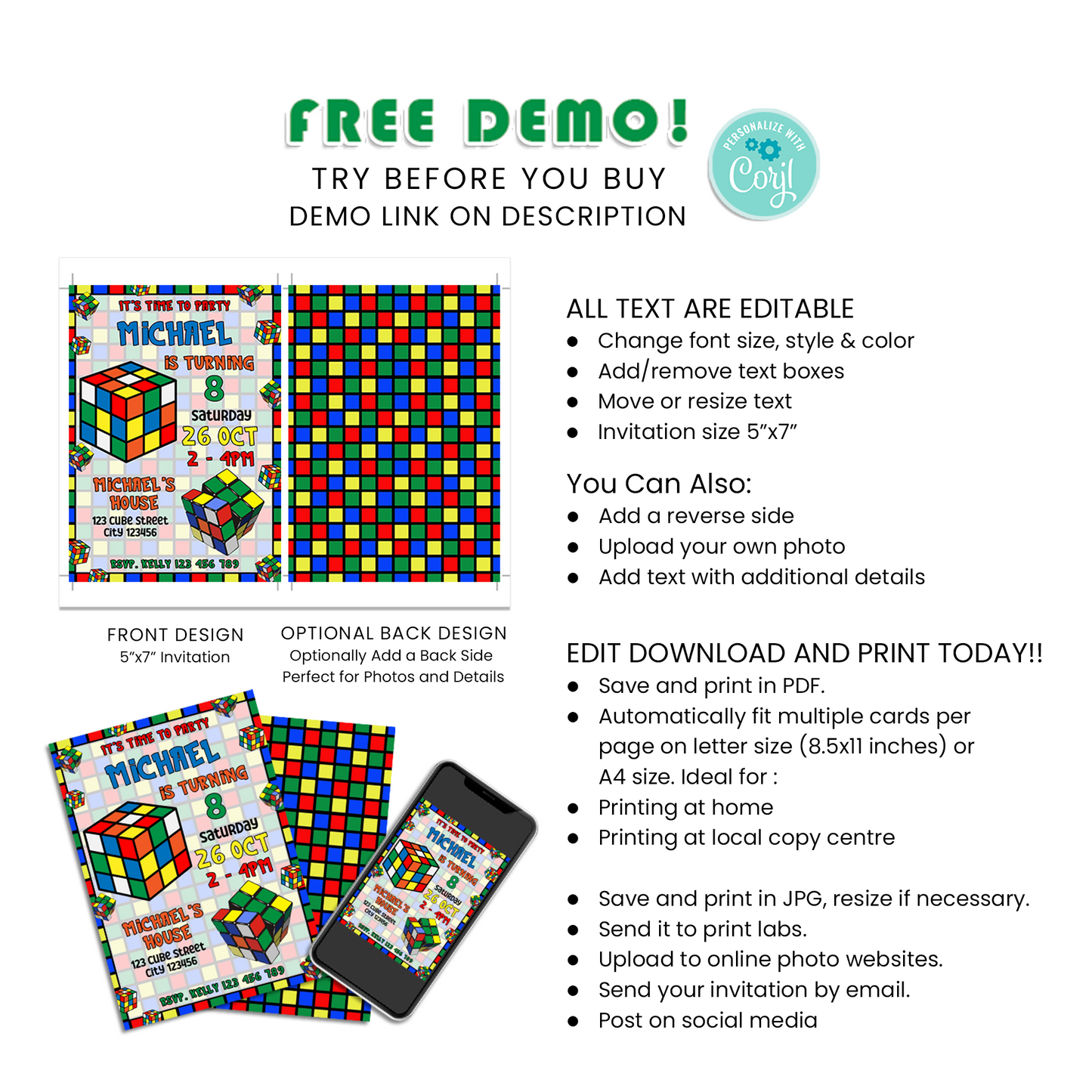 Make Your Invitations Stand Out, Impress Your Guests with Our Personalized Birthday Card Invitations