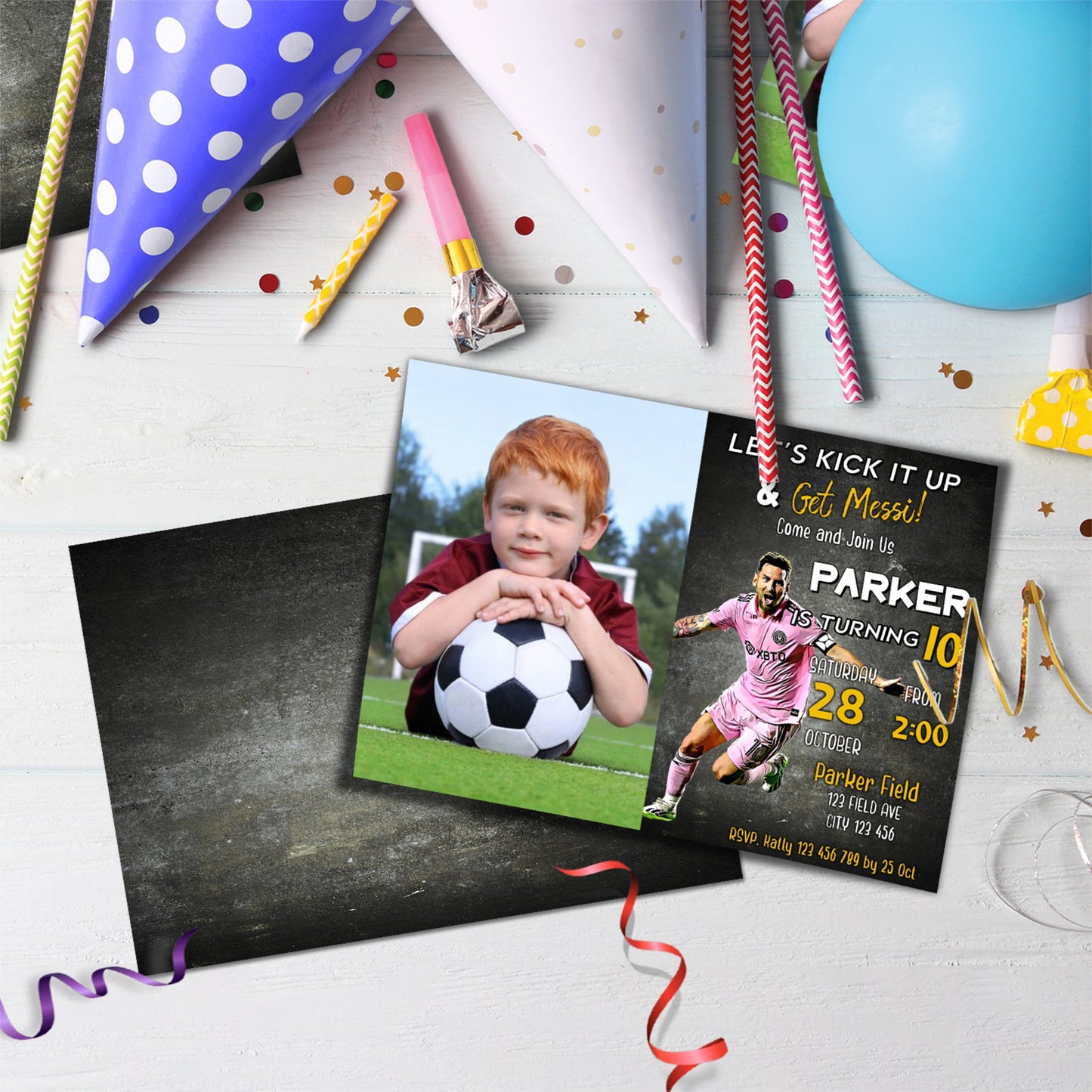 Messi Birthday Decorations, FIFA World Cup Party Supplies, Soccer Star, Messi Inter Miami, Lionel Messi SVG