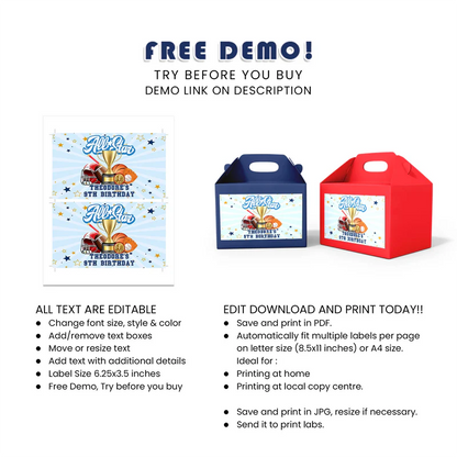 Custom All Star Sports Treat Box Label
