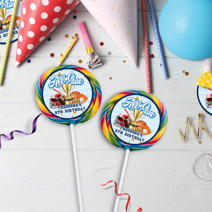 All Star Sports Birthday Decorations, MVP Sport Party Supplies, Sport Star Themed, All Star Digital Template, Editable All Star Sports Image SVG PNG
