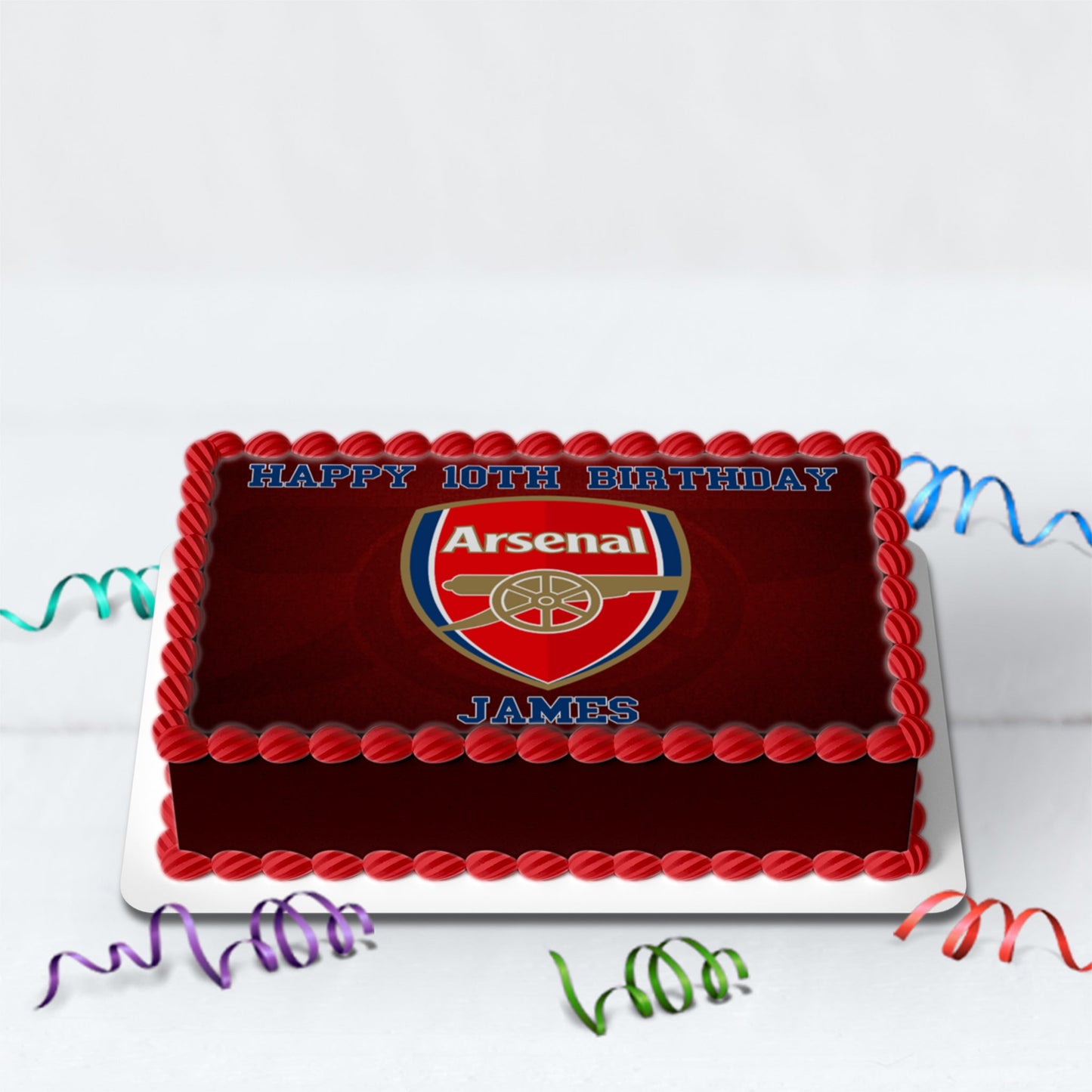 Arsenal FC Birthday Decorations, The Gunners Party Supplies, Arsenal Themed, English Soccer Club Digital Template, Editable Arsenal Image SVG PNG