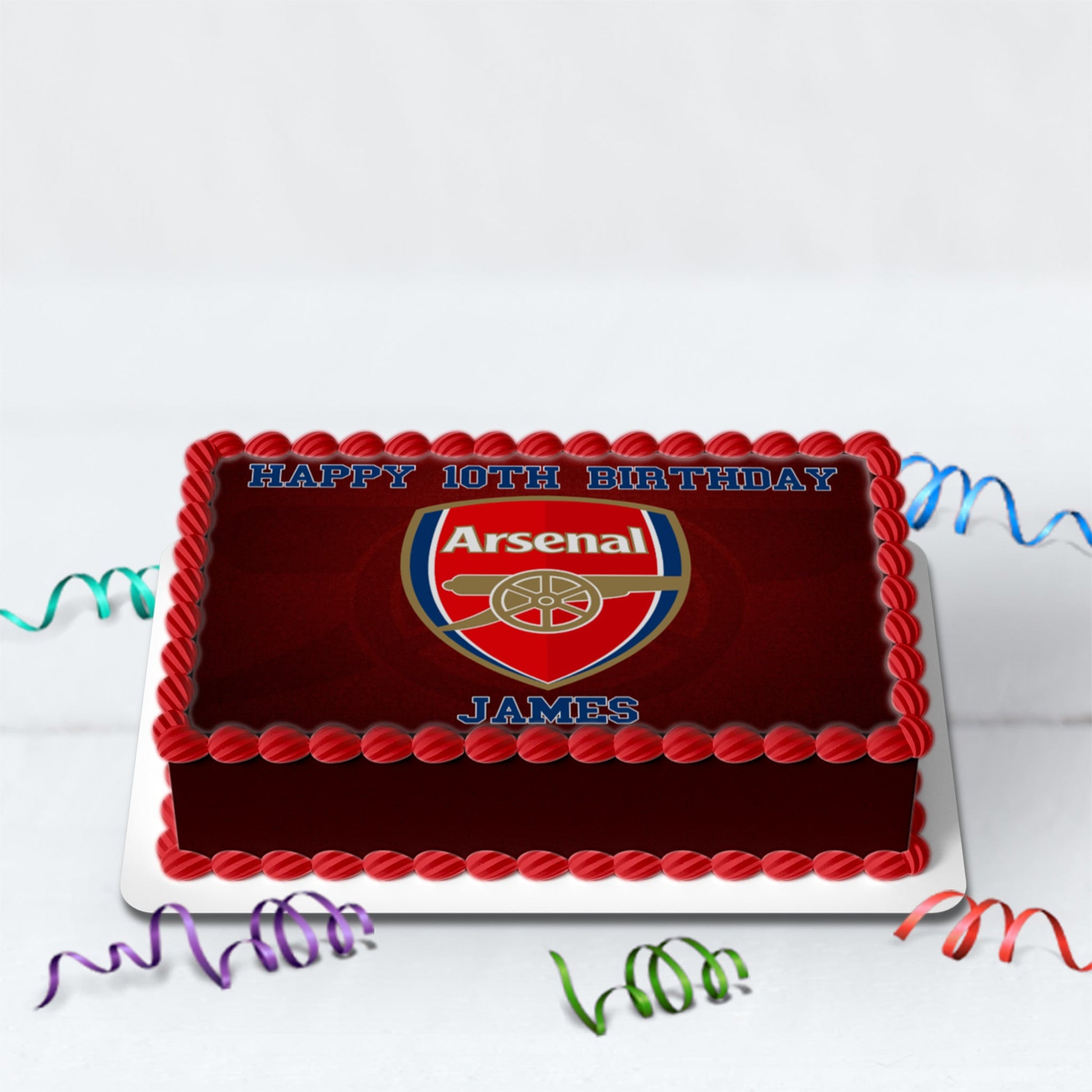 Arsenal FC Birthday Decorations, The Gunners Party Supplies, Arsenal Themed, English Soccer Club Digital Template, Editable Arsenal Image SVG PNG