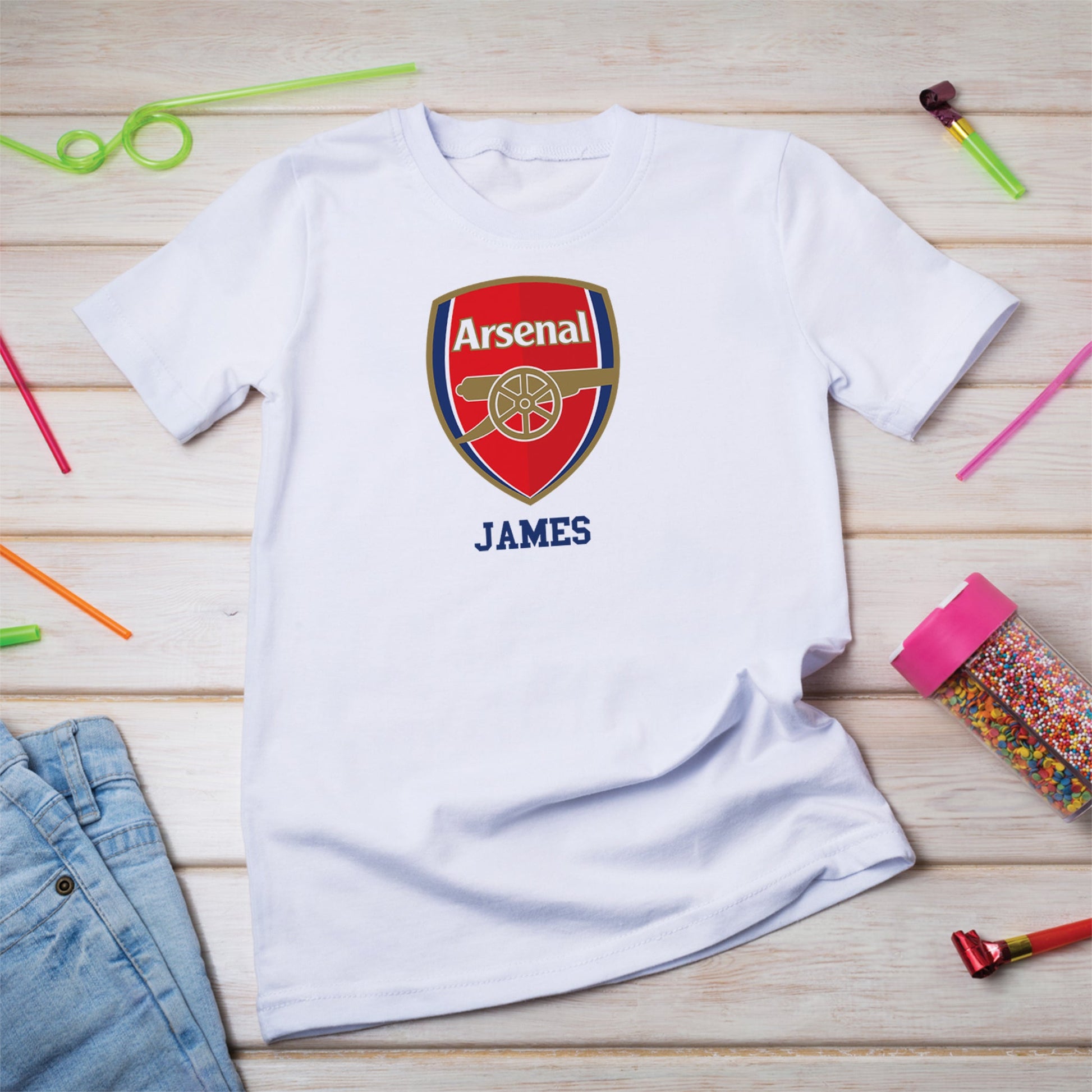 Arsenal FC Birthday Decorations, The Gunners Party Supplies, Arsenal Themed, English Soccer Club Digital Template, Editable Arsenal Image SVG PNG