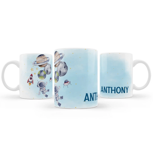 Astronaut Sublimation Mug featuring space designs for drinks 