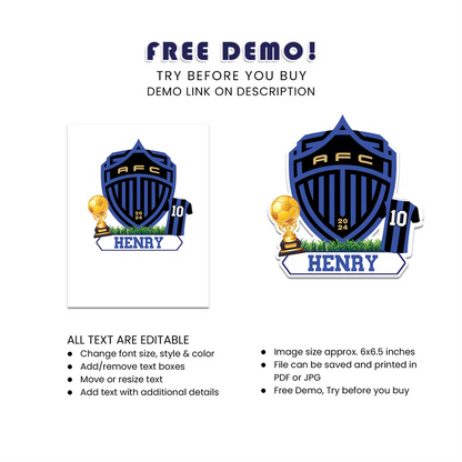 Auckland FC Personalized Cake Toppers Custom Soccer Birthday Decor