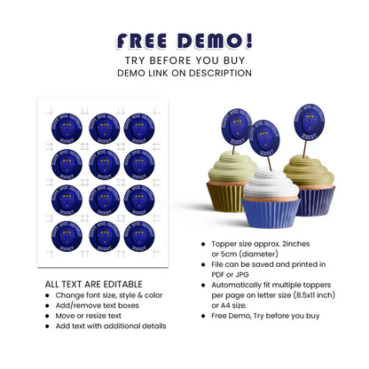 Auckland FC Cupcake Toppers Personalized Soccer Birthday Decorations