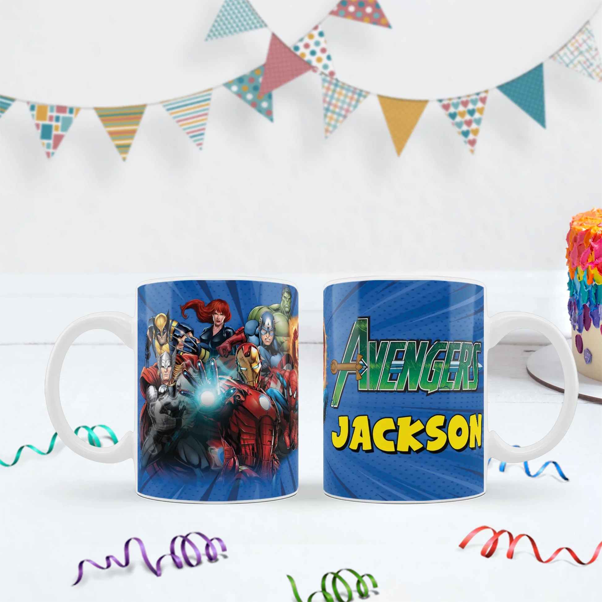 The Avenger Birthday Decorations, Marvel Party Supplies, Hulk, Captain America Themed, Super Heroes Digital Template, Editable The Avenger Image SVG PNG