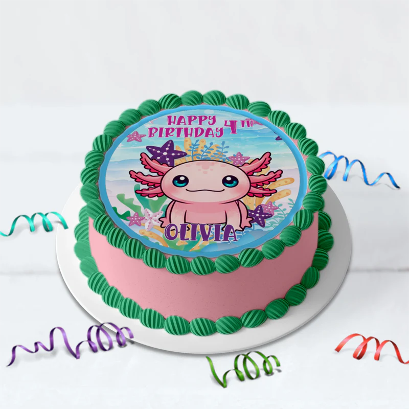 Axolotl Birthday Decorations, Axolotl birthday Party Supplies, Axolotl Themed, Axolotl Digital Template, Editable Axolotl Image SVG PNG