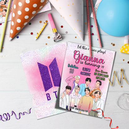 BTS Birthday Decorations, Bangtan Boys Party Supplies, BTS Kpop, Jimin, Suga, Jungkook, BTS - Bangtan Boys SVG