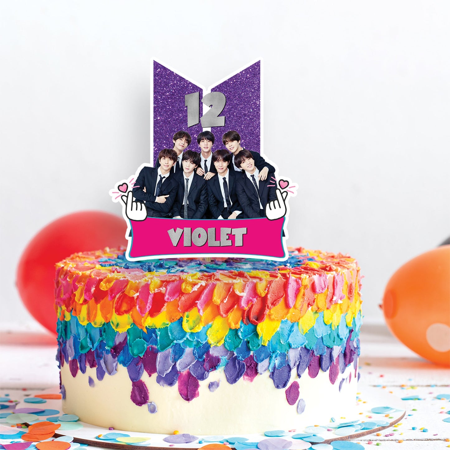 BTS Birthday Decorations, Bangtan Boys Party Supplies, BTS Kpop, Jimin, Suga, Jungkook, BTS - Bangtan Boys SVG