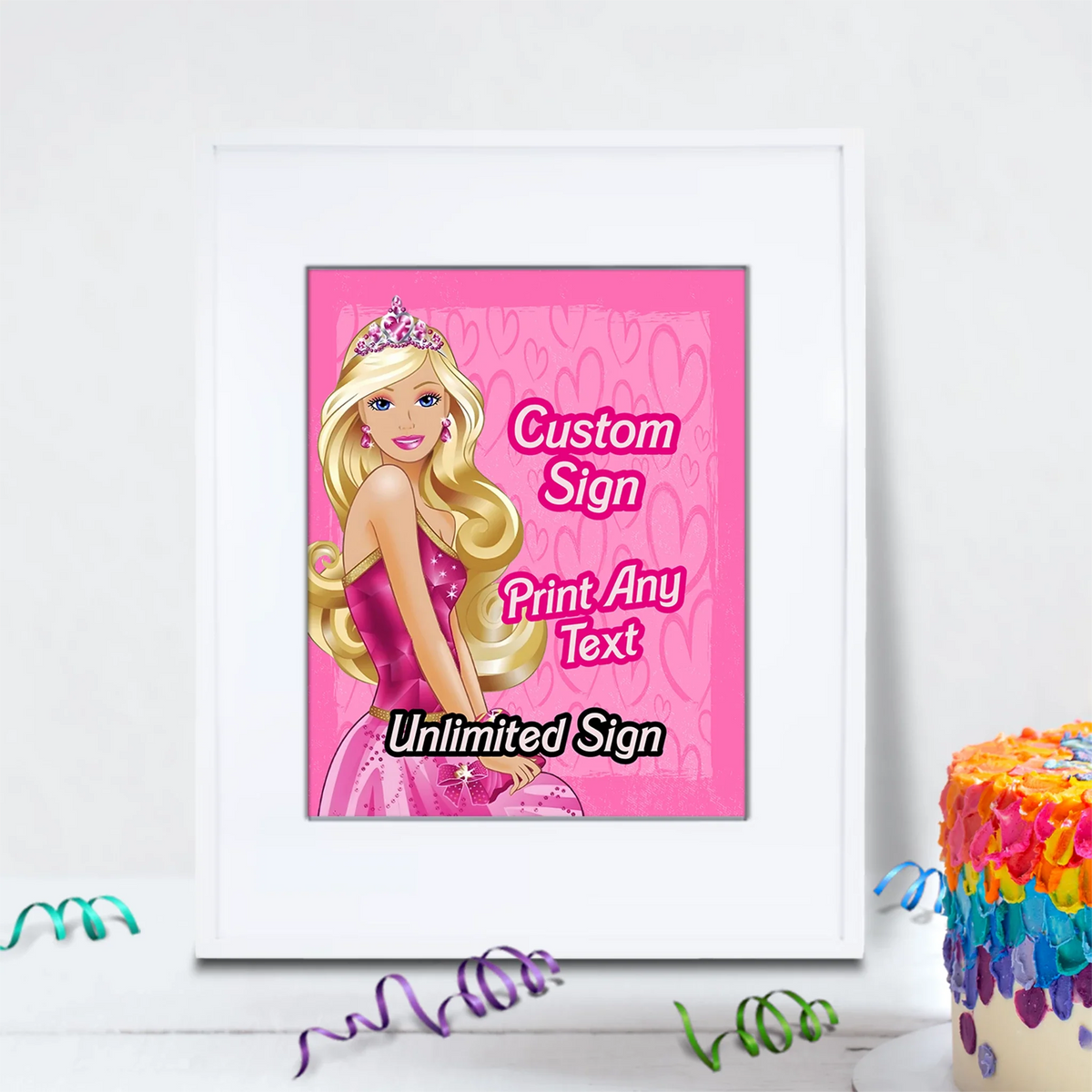 Open Sign Barbie Barbie Personalized Custom Sign – PartyDaz