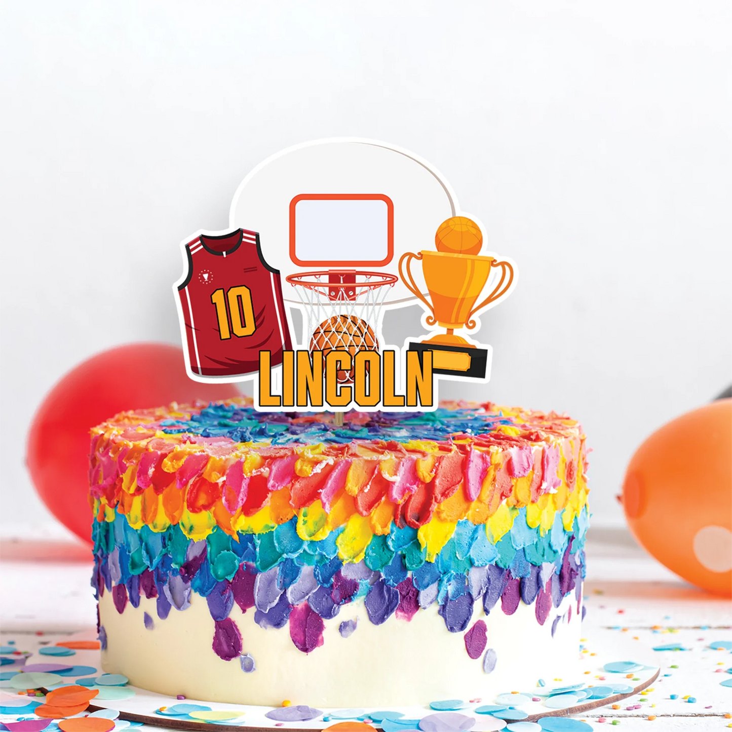 Basketball Birthday Decorations, Sport Theme Party Supplies, Slam dunk Themed, Basket ball Digital Template, Editable Basketball Image SVG PNG