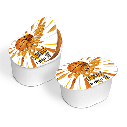 Basketball mini Pringles label perfect for customizing mini snack cans for parties and sports celebrations