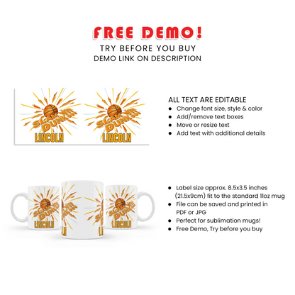 Sip in Style with Basketball Sublimation Mug Perfect for Fans and Events