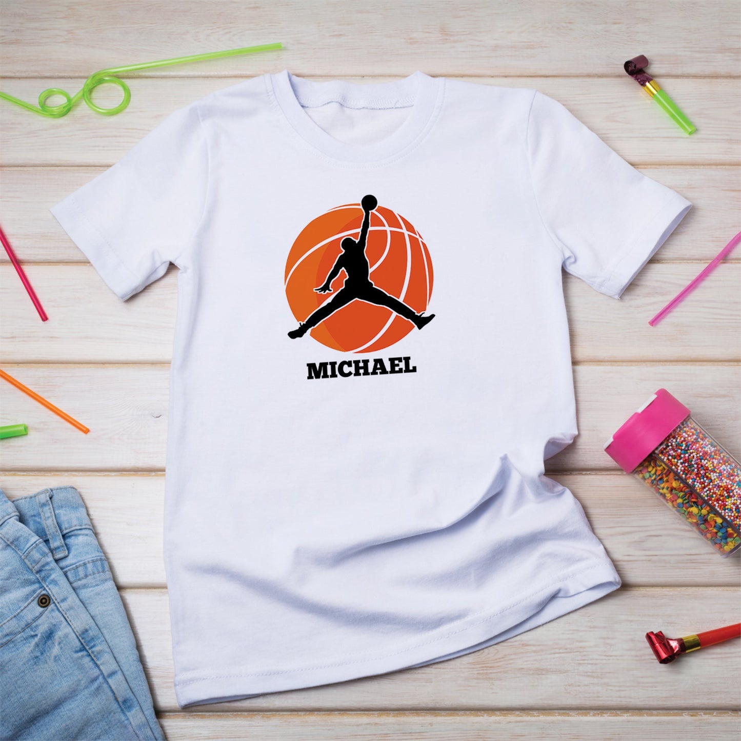 Air Jordan Birthday Decorations, Michael Jordan Party Supplies, Basketball NBA Star Themed, Jordan Air Digital Template, Editable Air Jordan Image SVG PNG