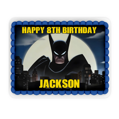 Batman personalized edible sheet cake images adding a unique touch to your desserts