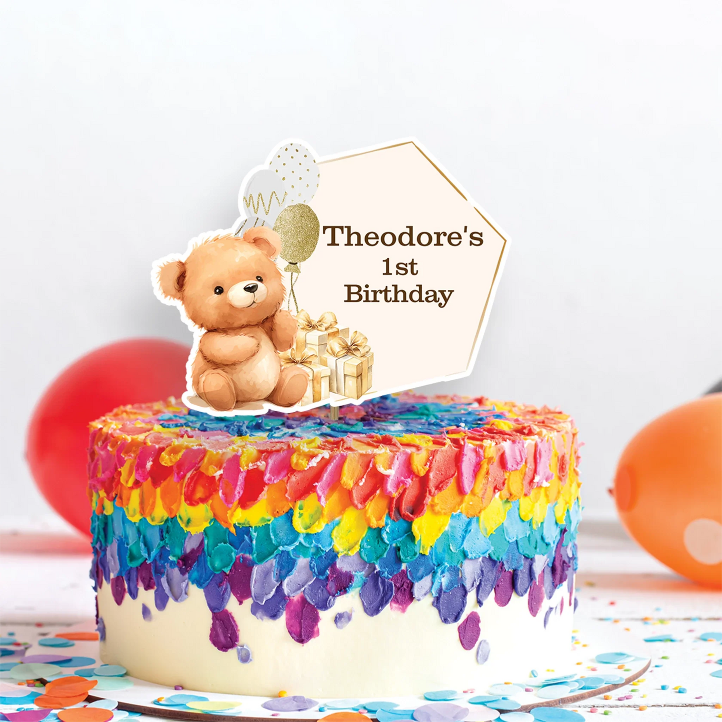 1st Birthday Birthday Decorations, Teddy Bear Party Supplies, Paddington Bear Themed, Bear doll toys Digital Template, Editable Bear Image SVG PNG