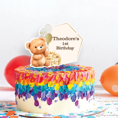 1st Birthday Birthday Decorations, Teddy Bear Party Supplies, Paddington Bear Themed, Bear doll toys Digital Template, Editable Bear Image SVG PNG