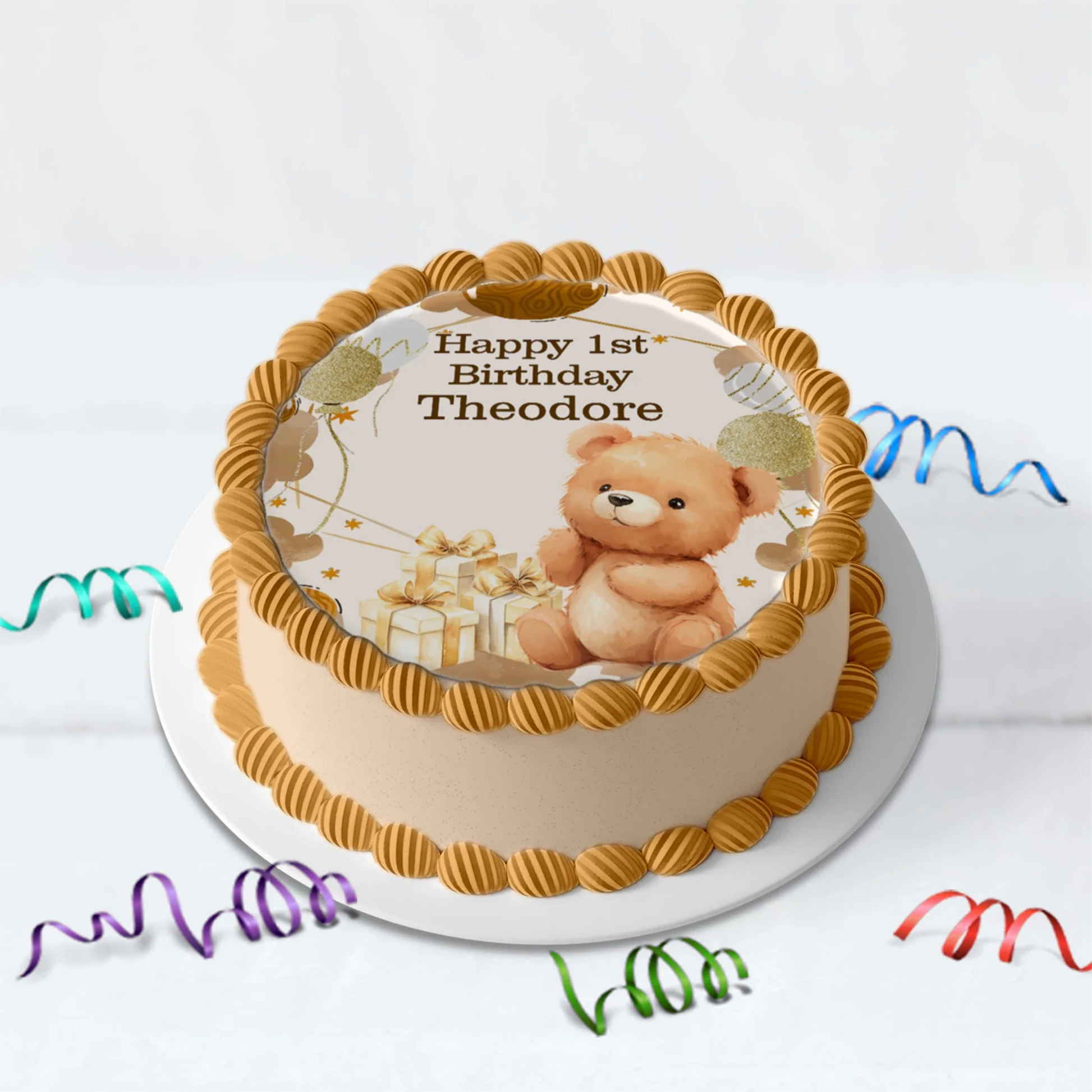 1st Birthday Birthday Decorations, Teddy Bear Party Supplies, Paddington Bear Themed, Bear doll toys Digital Template, Editable Bear Image SVG PNG