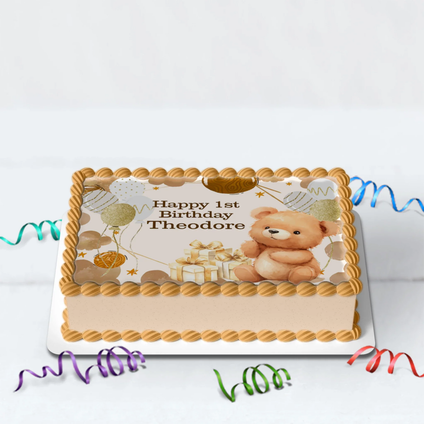 1st Birthday Birthday Decorations, Teddy Bear Party Supplies, Paddington Bear Themed, Bear doll toys Digital Template, Editable Bear Image SVG PNG