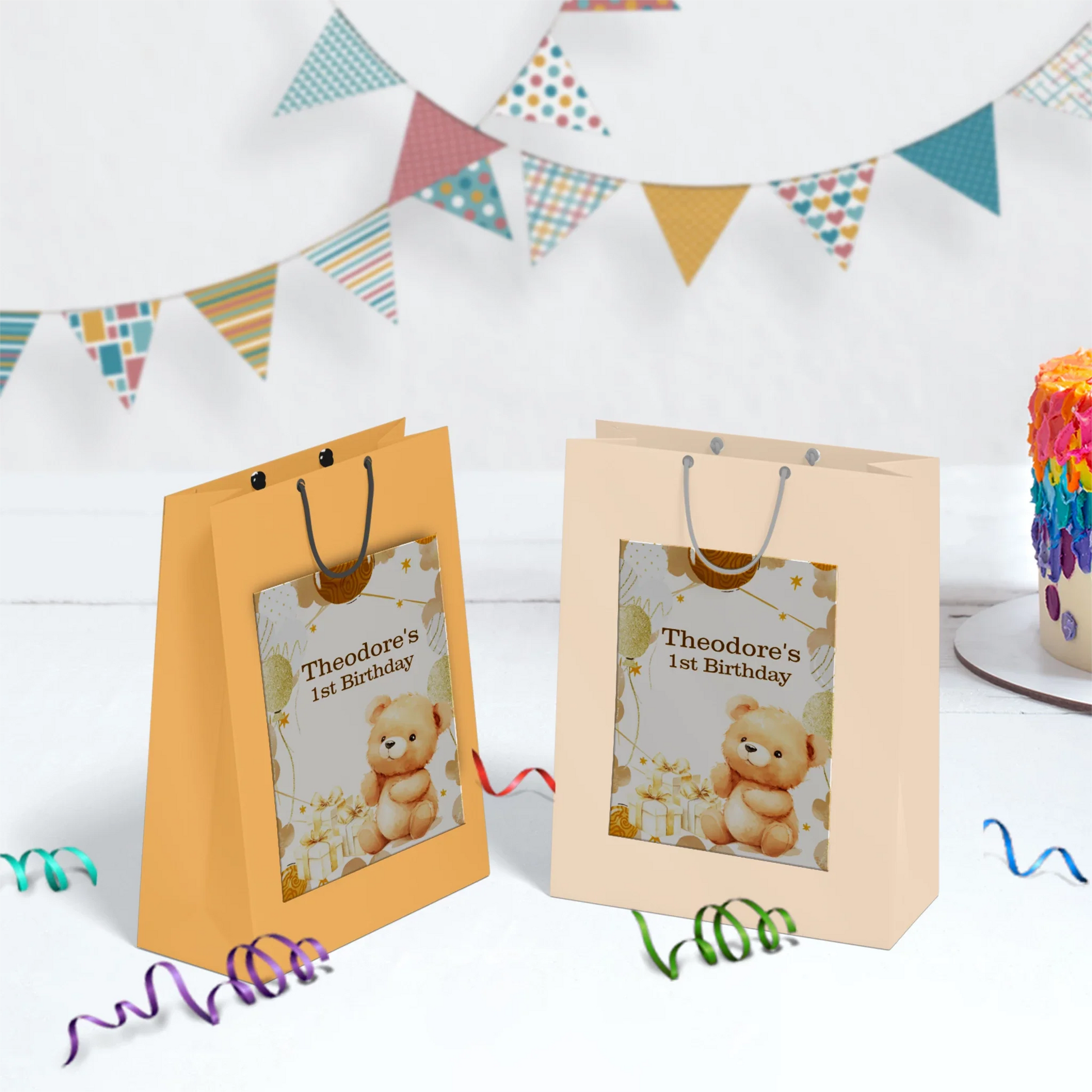 1st Birthday Birthday Decorations, Teddy Bear Party Supplies, Paddington Bear Themed, Bear doll toys Digital Template, Editable Bear Image SVG PNG