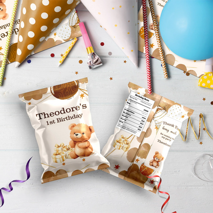 1st Birthday Birthday Decorations, Teddy Bear Party Supplies, Paddington Bear Themed, Bear doll toys Digital Template, Editable Bear Image SVG PNG