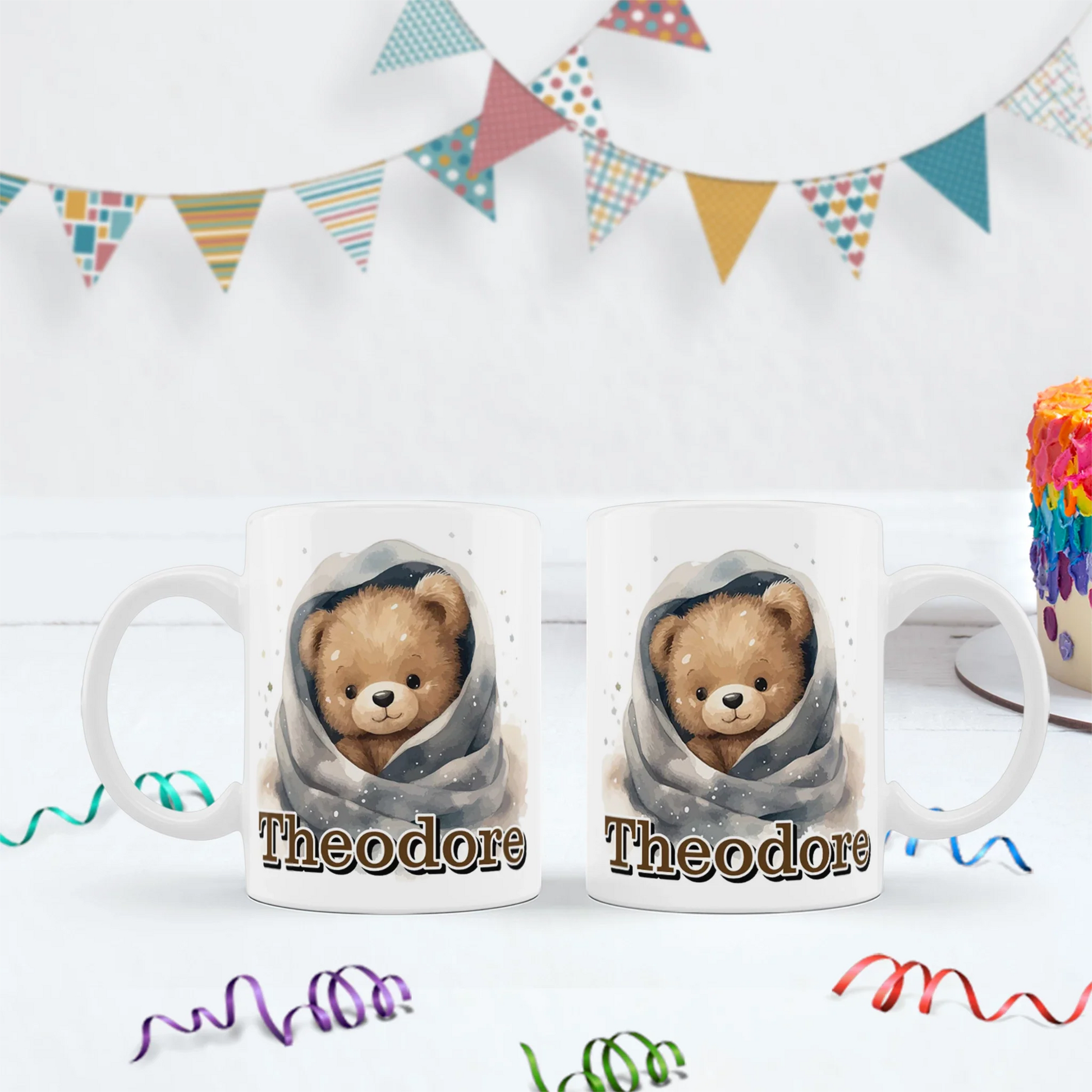 1st Birthday Birthday Decorations, Teddy Bear Party Supplies, Paddington Bear Themed, Bear doll toys Digital Template, Editable Bear Image SVG PNG
