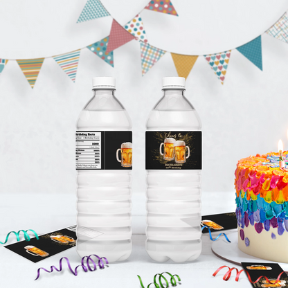 Beer Birthday Birthday Decorations, Adult Party Party Supplies, Mens Birthday Themed, 50th Birthday Digital Template, Editable Beer Adult Birthday Image SVG PNG