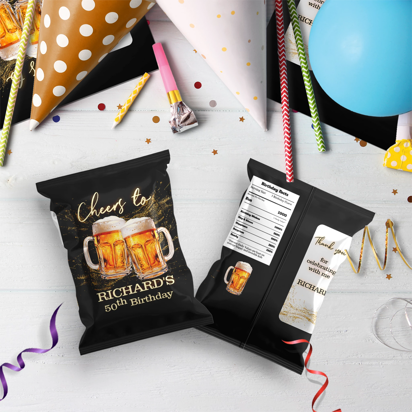 Beer Birthday Birthday Decorations, Adult Party Party Supplies, Mens Birthday Themed, 50th Birthday Digital Template, Editable Beer Adult Birthday Image SVG PNG