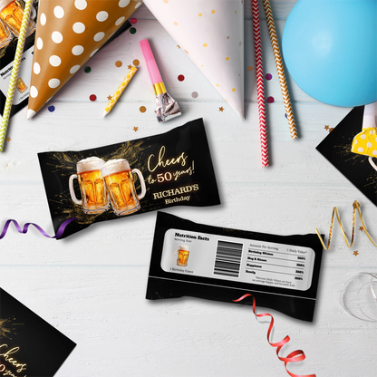 Beer Birthday Birthday Decorations, Adult Party Party Supplies, Mens Birthday Themed, 50th Birthday Digital Template, Editable Beer Adult Birthday Image SVG PNG