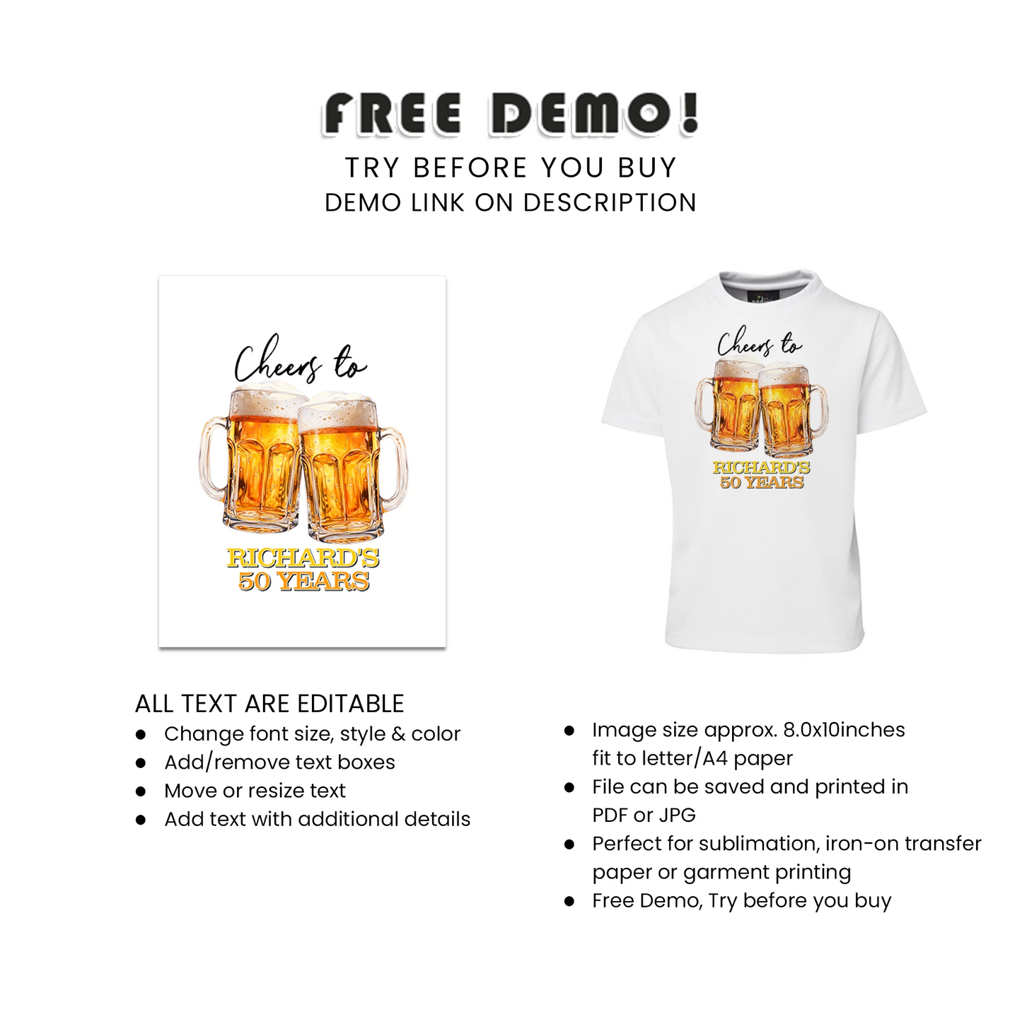 Beer Adult Birthday Sublimation T-Shirt Funny Birthday Shirt