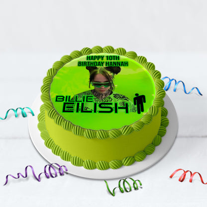 Billie Eilish Birthday Decorations, Billie Eilish Party Supplies, The Avocados Themed, Billie Eilish Fans Digital Template, Editable Billie Eilish Image SVG PNG