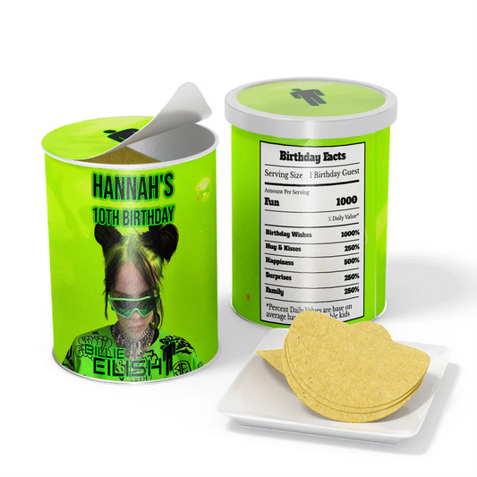 Billie Eilish Small Pringles Label
