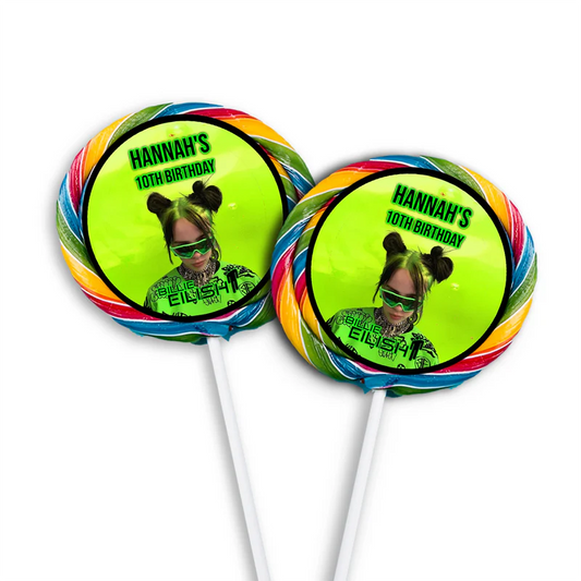 Billie Eilish Lollipop Label