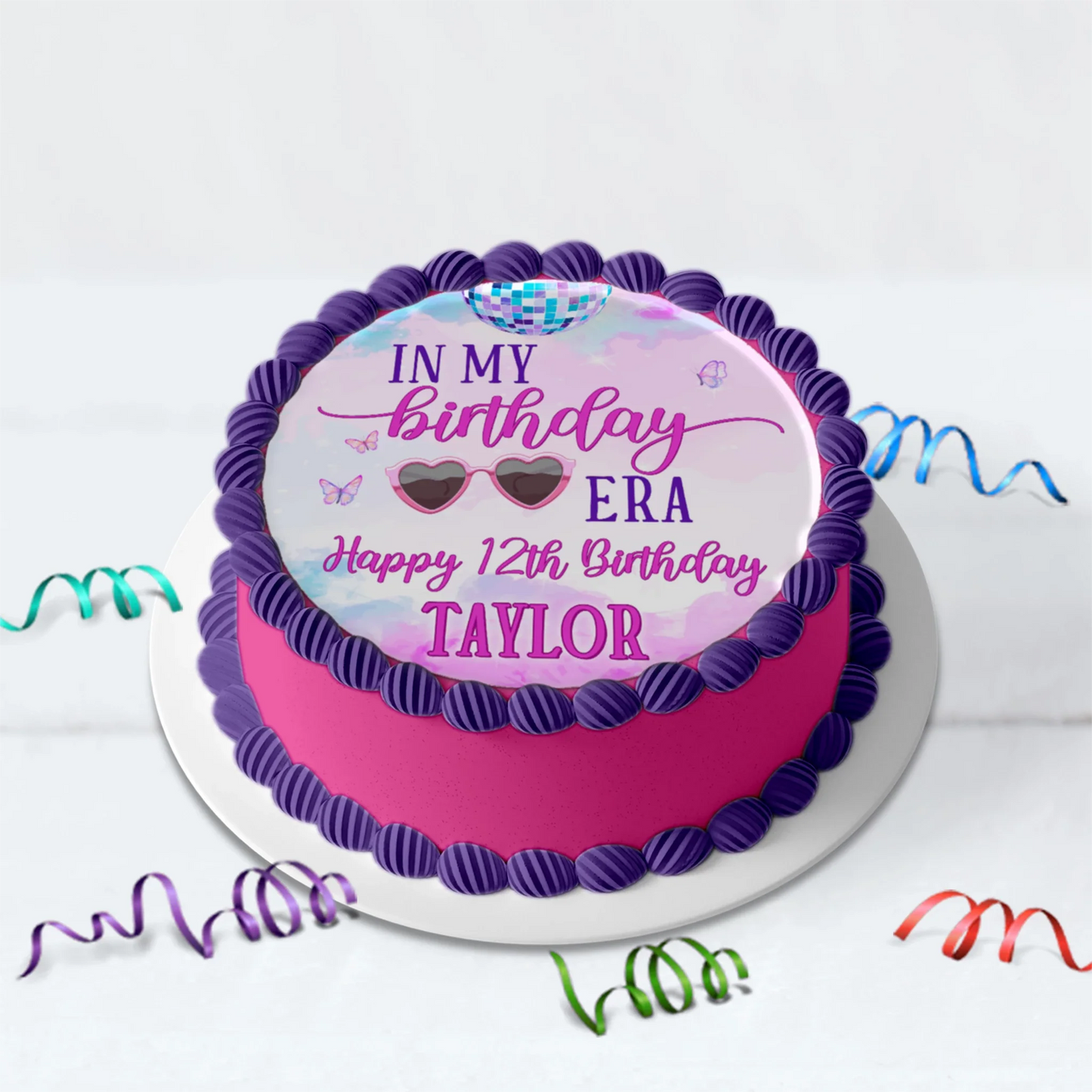 Taylor Swift Birthday Decorations, Eras Tour Party Supplies, Birthday Era Themed, Swifties Digital Template, Editable Birthday Era Image SVG PNG