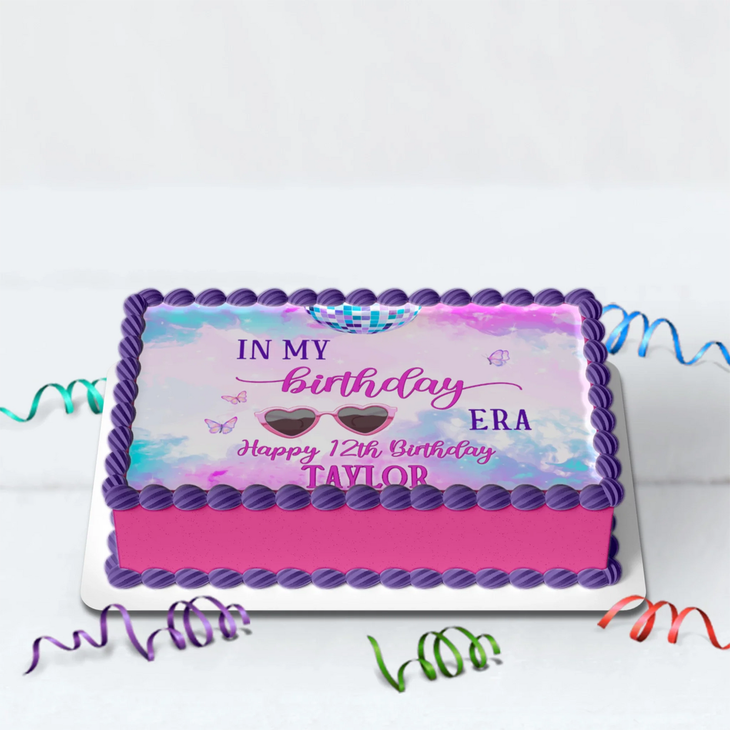 Taylor Swift Birthday Decorations, Eras Tour Party Supplies, Birthday Era Themed, Swifties Digital Template, Editable Birthday Era Image SVG PNG