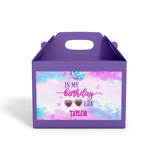 Eras Tour Taylor Swift Treat Box Label for personalized gift boxes