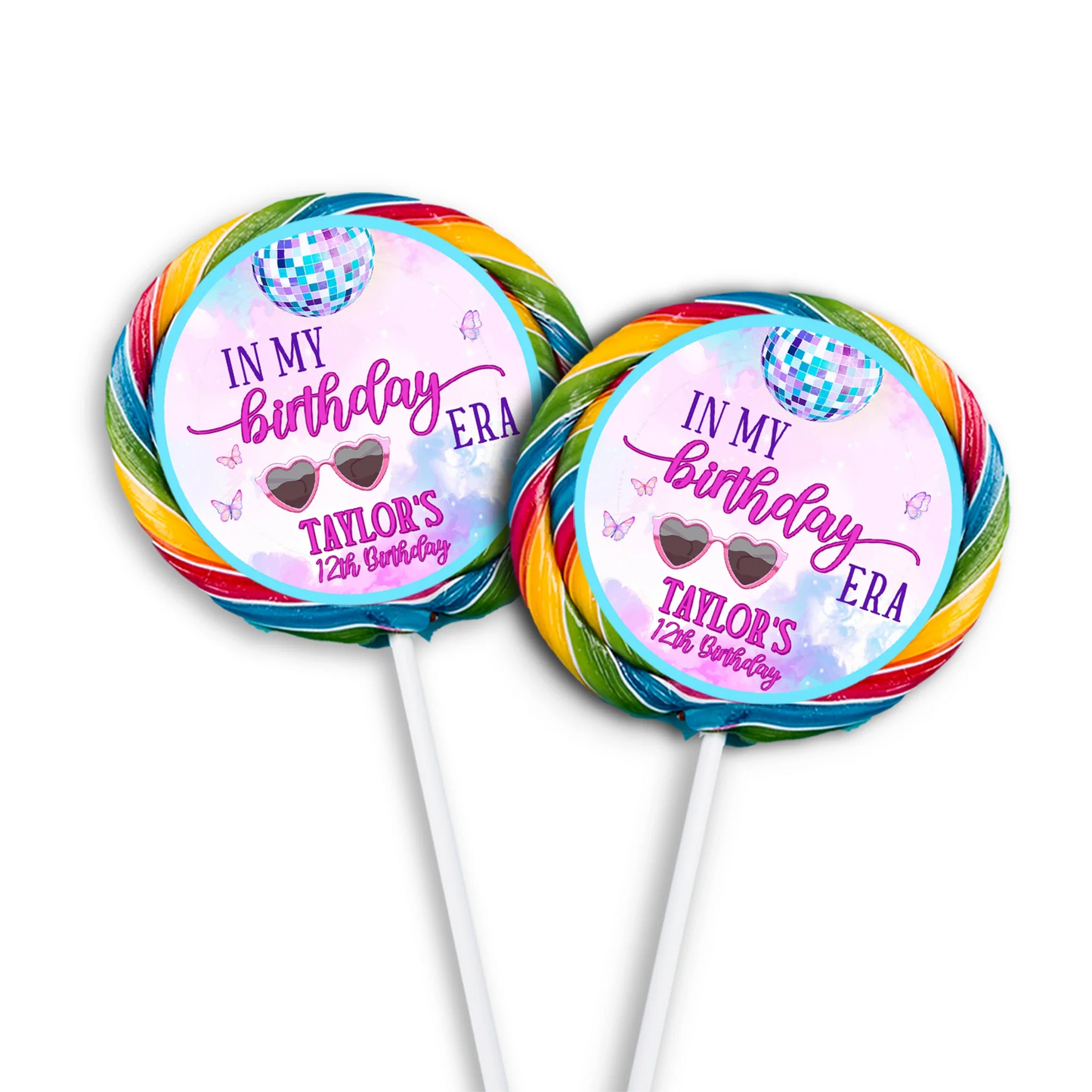 Eras Tour Taylor Swift Lollipop Label for themed sweet treats