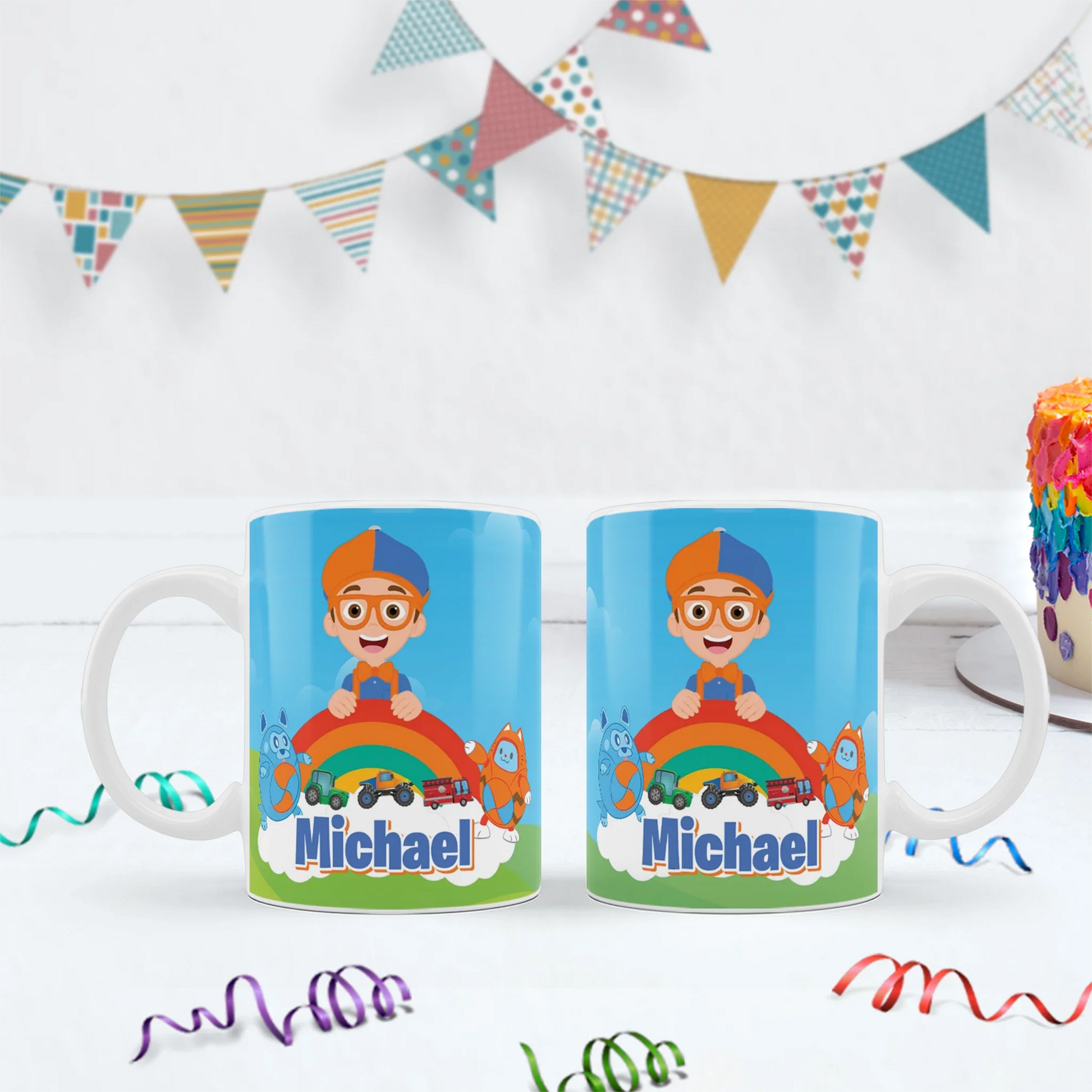 Educational theme Birthday Decorations, Blippi Party Supplies, Blippi Themed, TV Series Digital Template, Editable Blippi Image SVG PNG