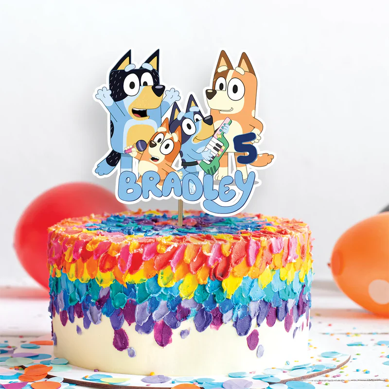 Bluey Birthday Decorations, Bluey and Bingo Party Supplies, Bluey Themed, Bluey Digital Template, Editable Bluey Image SVG PNG