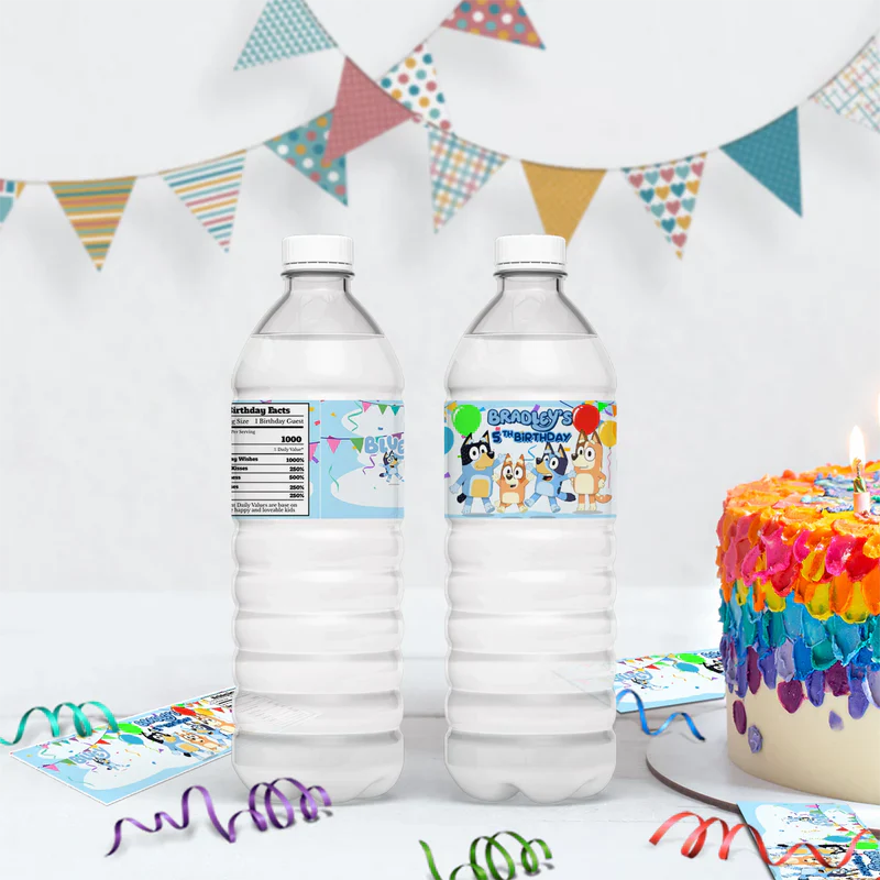 Bluey Birthday Decorations, Bluey and Bingo Party Supplies, Bluey Themed, Bluey Digital Template, Editable Bluey Image SVG PNG