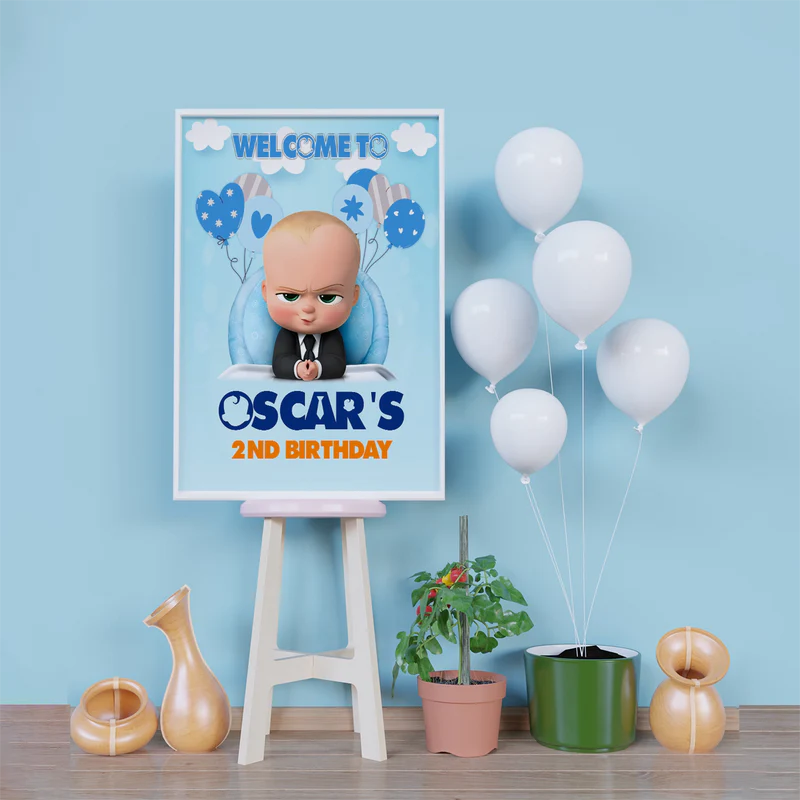 The Boss Baby Birthday Decorations, The Boss Baby Party Supplies, The Boss Baby Themed, The Boss Baby Digital Template, Editable The Boss Baby Image SVG PNG