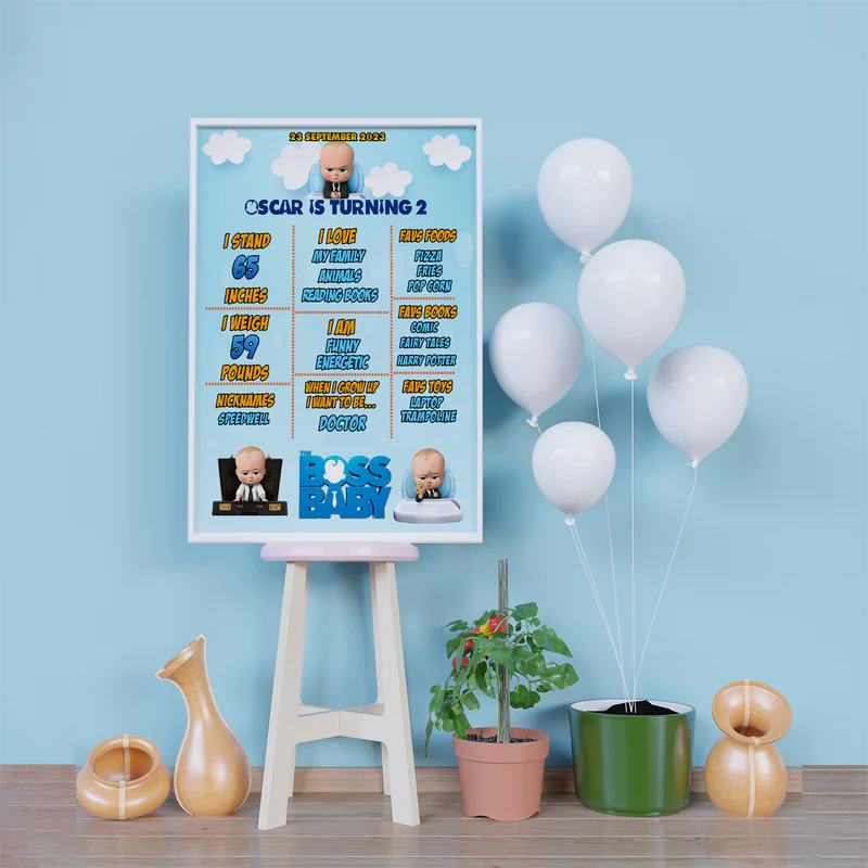 The Boss Baby Birthday Decorations, The Boss Baby Party Supplies, The Boss Baby Themed, The Boss Baby Digital Template, Editable The Boss Baby Image SVG PNG