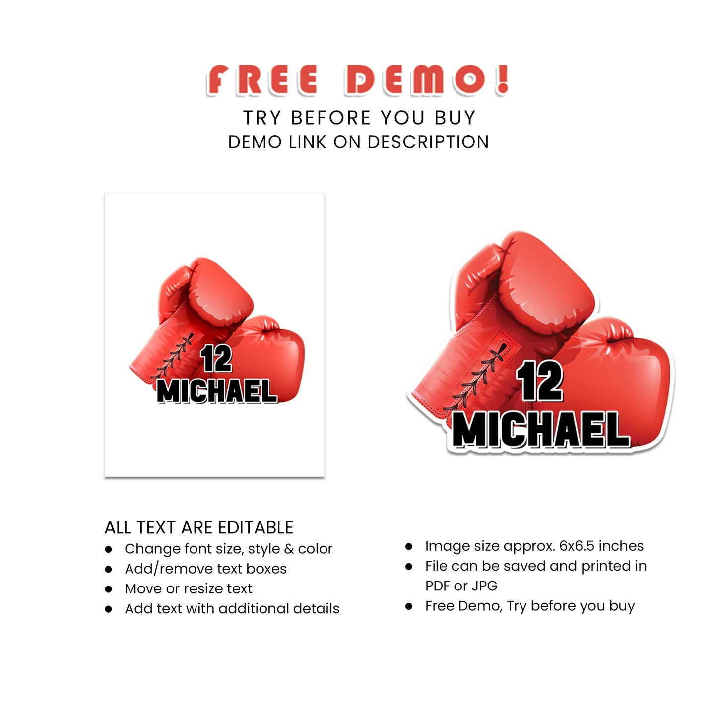 Personalized Boxing Cake Toppers for Unique Celebrations - Make Your Party Stand Out