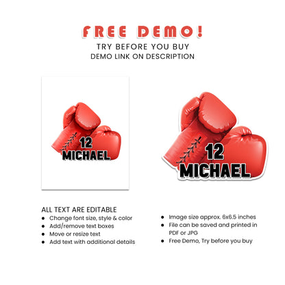 Personalized Boxing Cake Toppers for Unique Celebrations - Make Your Party Stand Out