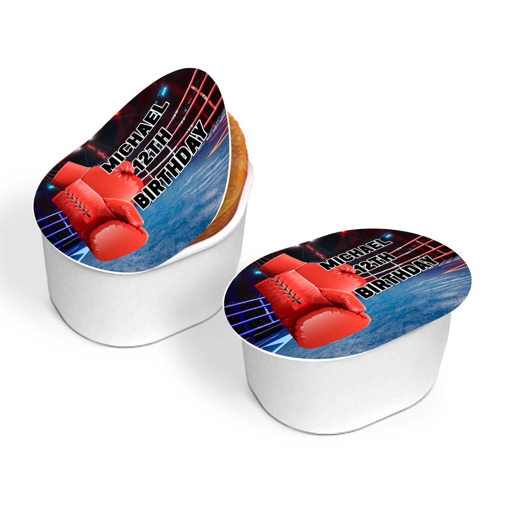 Mini Pringles Label with Boxing Design