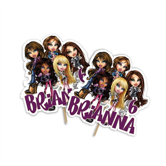 Bratz cake toppers printable and customizable